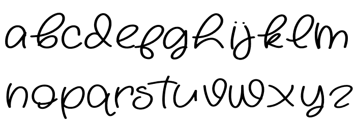 Hello Snowy Font Litere mici