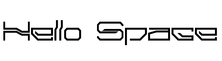 Hello Space  Fuentes Gratis Descargar