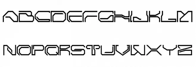 Hello Space Schriftart Groß