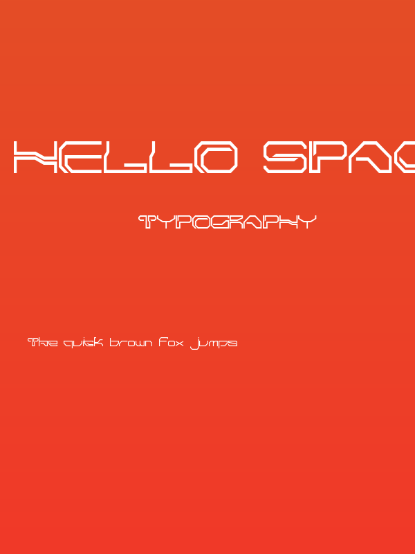 Hello Space Poster