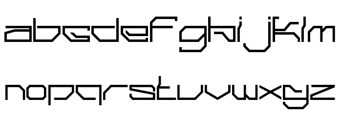 Hello Space Font LOWERCASE