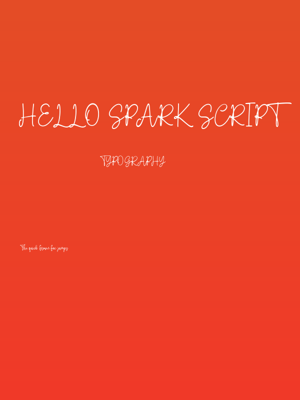 Hello Spark Script Poster