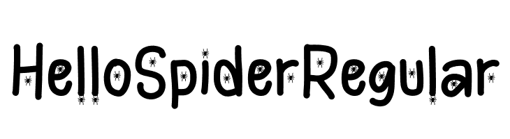 Hello Spider Regular  Frei Schriftart Herunterladen