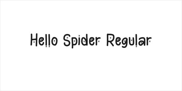 Hello Spider Regular Logo