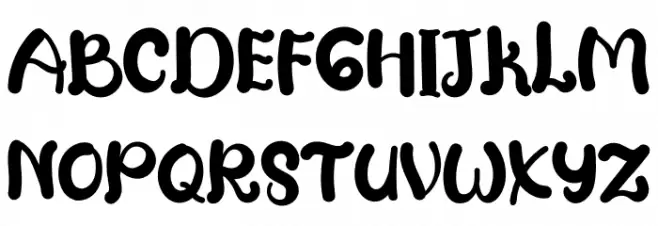 Hello Spooky Caratteri MAIUSCOLE