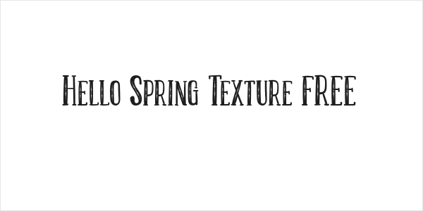 Hello Spring Texture FREE Logo