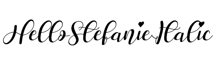 Hello Stefanie Italic  Fuentes Gratis Descargar