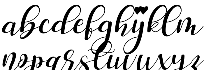 Hello Stefanie Italic Font LOWERCASE