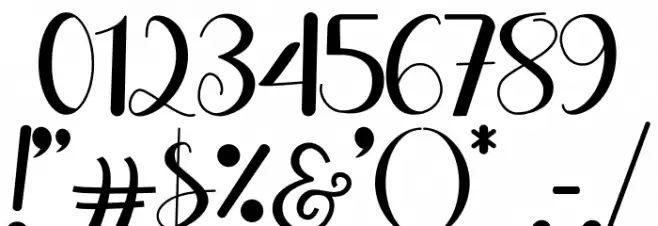 Hello Stefanie Font OTHER CHARS