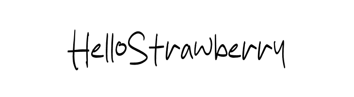 Hello Strawberry  لخطوط تنزيل