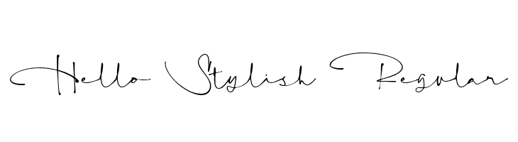 Hello Stylish Regular  免费字体下载