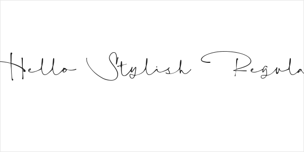 Hello Stylish Regular Logo