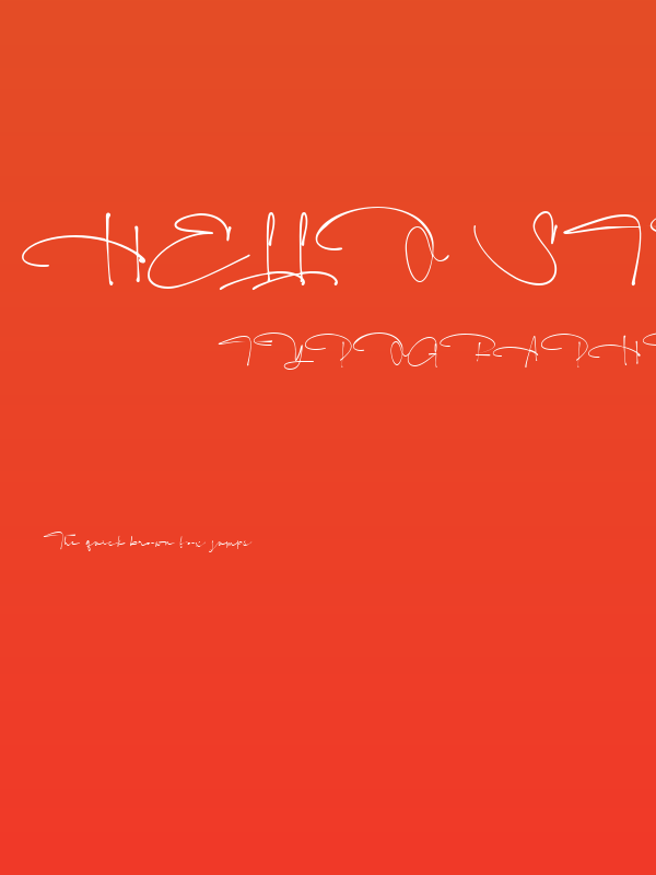 Hello Stylish Regular Poster