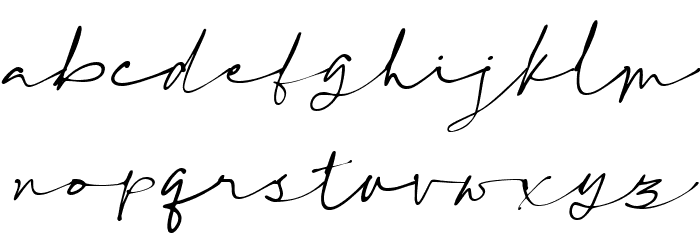 Hello Stylish-Slant Regular Font LOWERCASE
