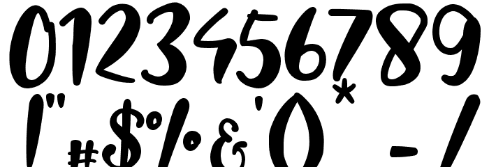 Hello Summer - Personal Use Font OTHER CHARS