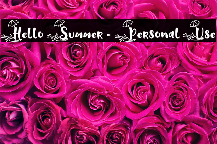Hello Summer - Personal Use Example 3