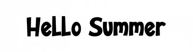 Hello Summer  フリーフォントのダウンロード