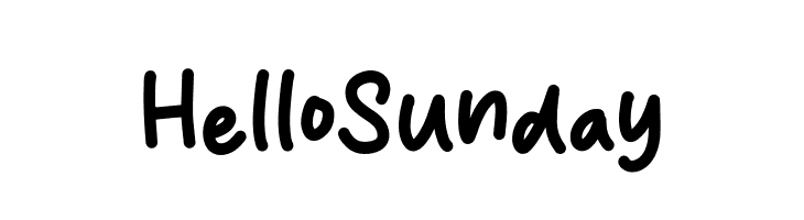 Hello Sunday  Fuentes Gratis Descargar