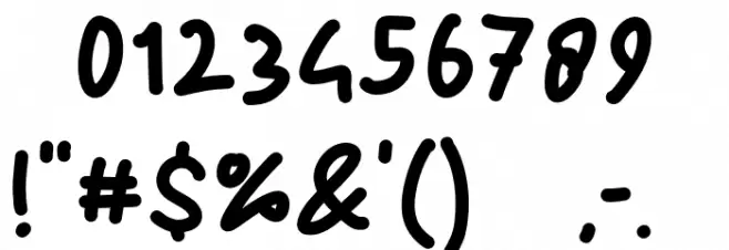 Hello Sunday Font OTHER CHARS