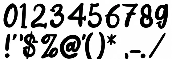 Hello Sunlight Font OTHER CHARS