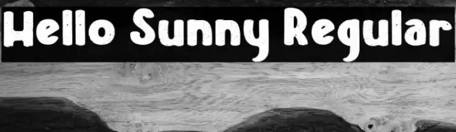 Hello Sunny Regular Шрифта examples