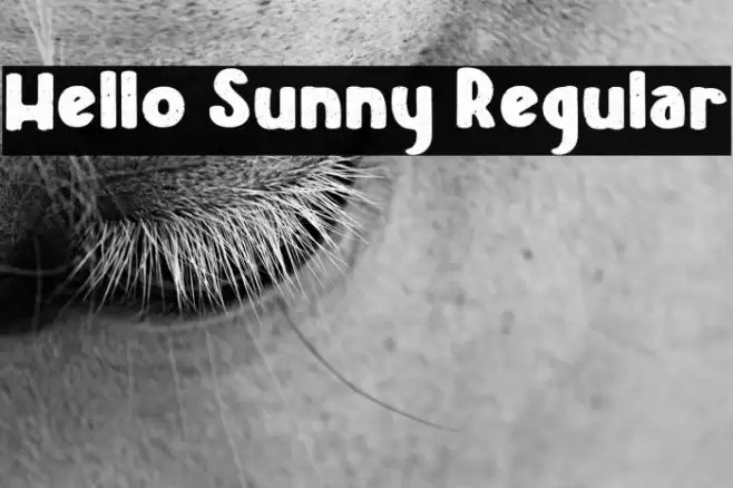Hello Sunny Regular Шрифта examples