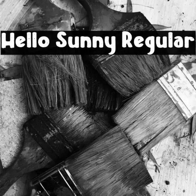 Hello Sunny Regular Шрифта examples