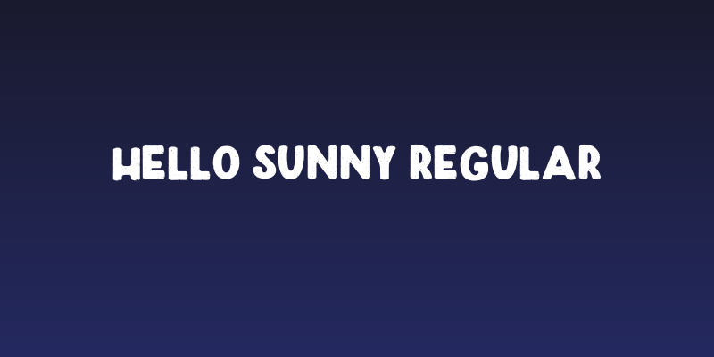 Hello Sunny Regular Social Header