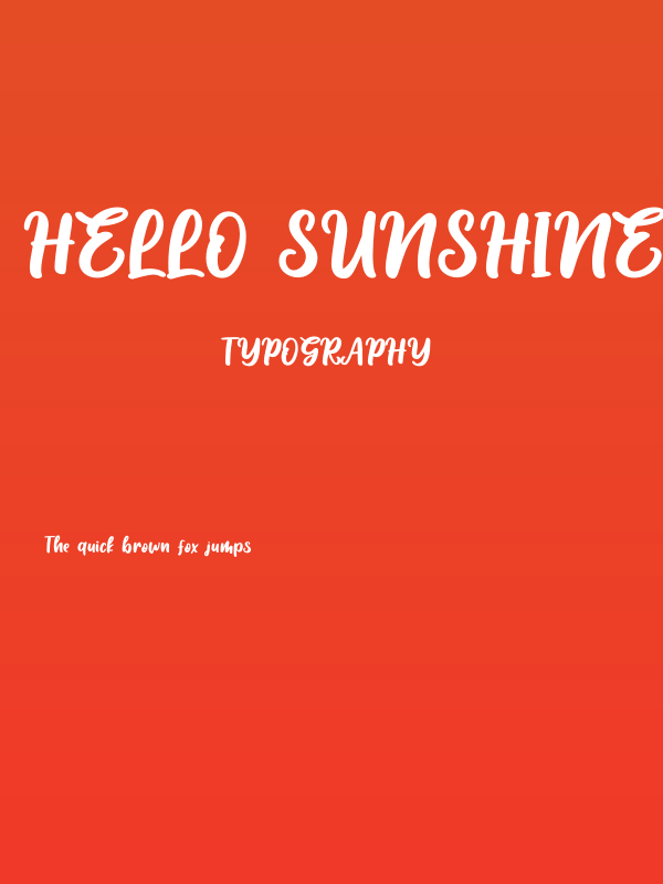 Hello Sunshine - Personal Use Poster