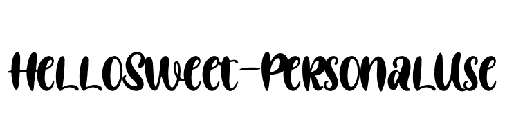 Hello Sweet - Personal Use  フリーフォントのダウンロード