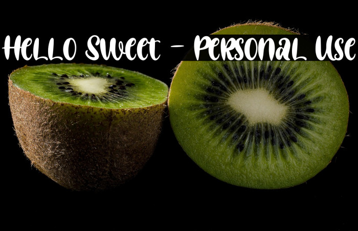 Hello Sweet - Personal Use Example 2