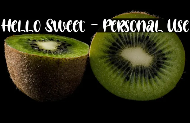 Hello Sweet - Personal Use Example 2