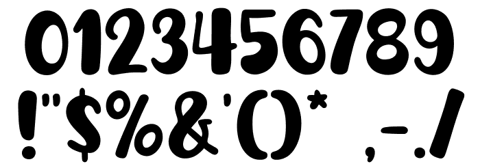 Hello Sweet Rain Font OTHER CHARS