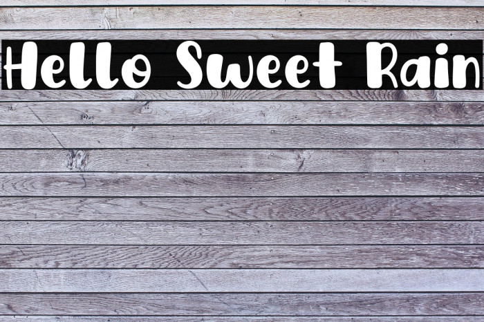 Hello Sweet Rain Example 2
