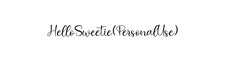 Hello Sweetie (Personal Use)  Скачать бесплатные шрифты