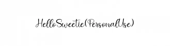 Hello Sweetie (Personal Use)  les polices de caractères gratuit tlcharger