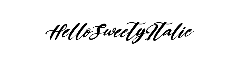Hello Sweety Italic  Fuentes Gratis Descargar