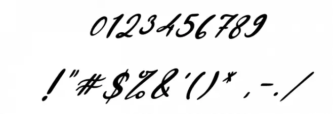 Hello Sweety Italic Font OTHER CHARS