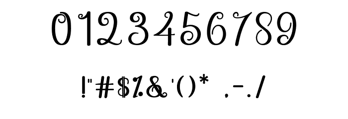 Hello Sweety Font OTHER CHARS