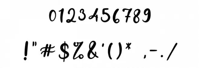 Hello Sweety Font OTHER CHARS