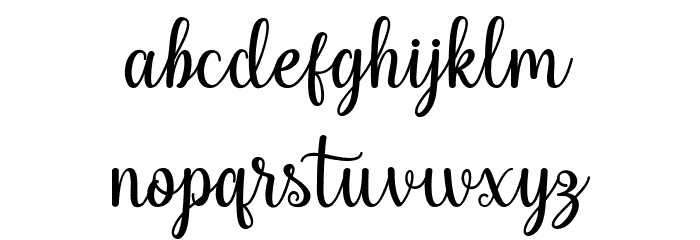 Hello Sweety Font LOWERCASE