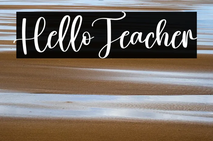 Hello Teacher Example 1