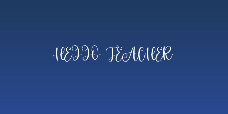 Hello Teacher Social Header