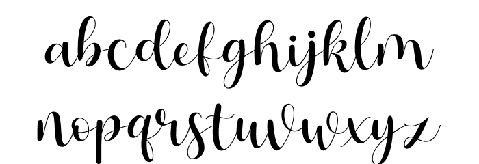 Hello Tiffany - Personal Use Font LOWERCASE