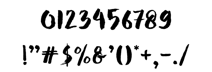 Hello Tropical Font OTHER CHARS