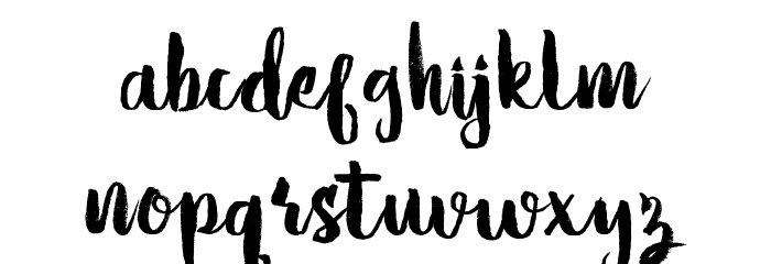 Hello Tropical Font LOWERCASE