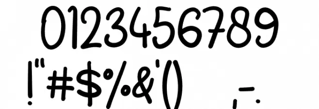 Hello Twins - Personal Use Font OTHER CHARS