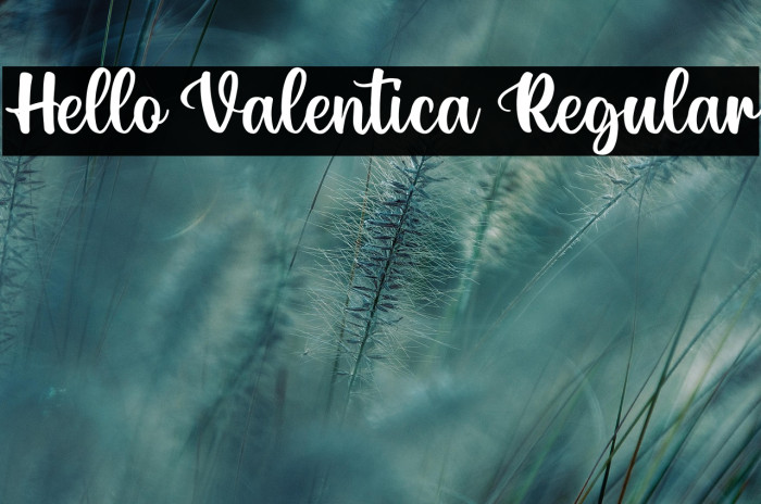 Hello Valentica Regular Example 1