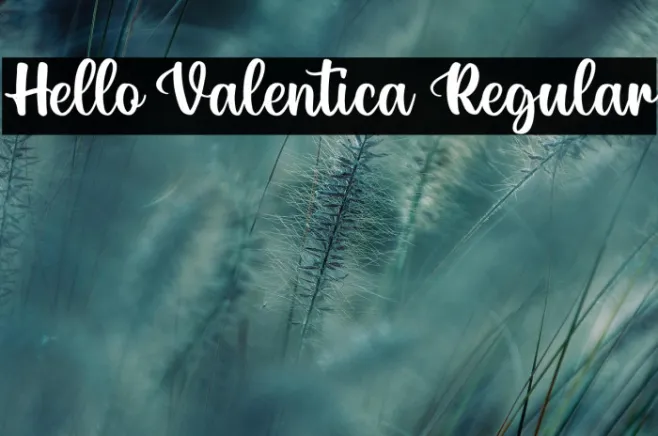 Hello Valentica Regular Example 1