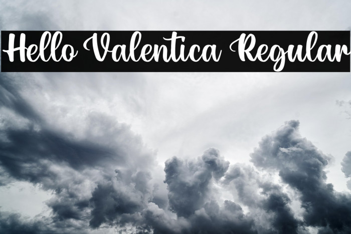Hello Valentica Regular Example 2